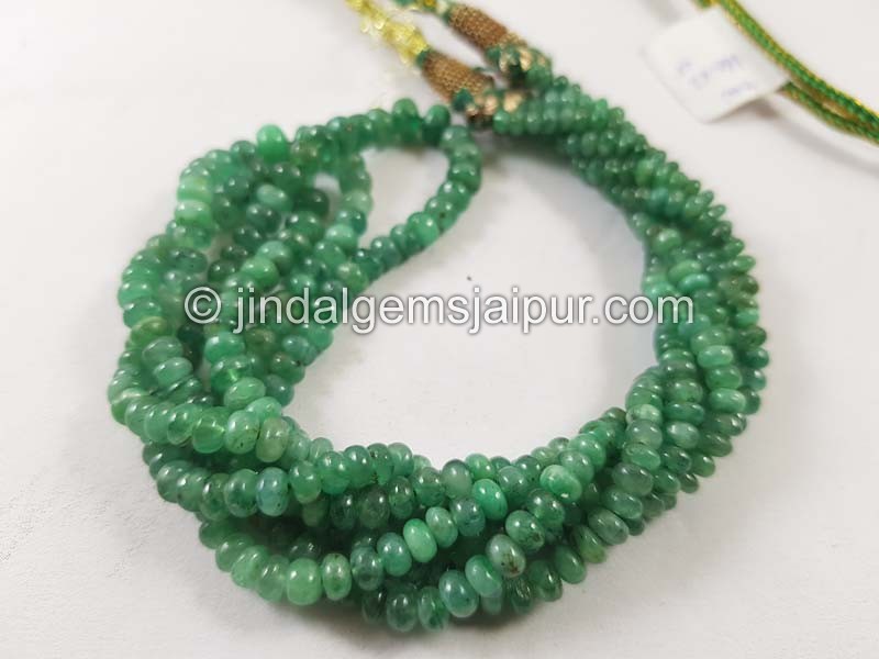 Emerald Smooth Roundelle Beads